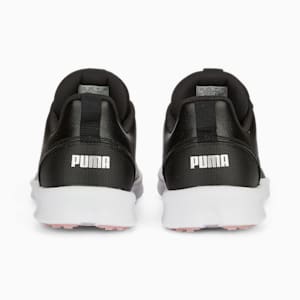 ウィメンズ ゴルフ ラグナフュージョン WP ラバーソール スパイクレス シューズ, PUMA Black-Rose Dust, extralarge-JPN