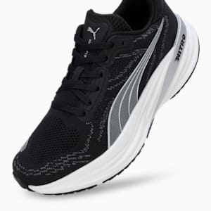 Magnify NITRO 2 Women's Running Shoes, PUMA Black-PUMA White-PUMA Silver, extralarge-IND