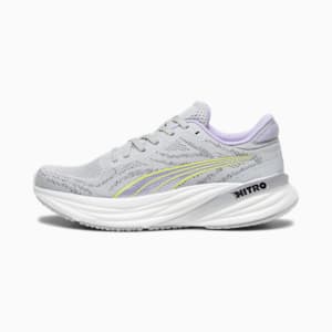 Magnify NITRO™ 2 Women's Running Shoes, Ash Gray-PUMA White-Yellow Burst-Vivid Violet, extralarge-IND