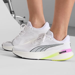 Tenis de running Mujer Magnify NITRO™ 2, PUMA White-Pure Magenta-Yellow Alert, extralarge