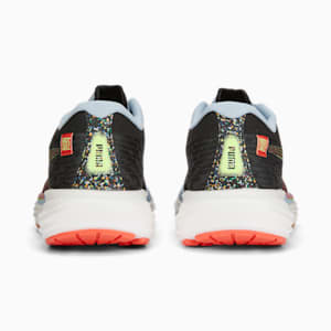 Zapatos para correr PUMA x FIRST MILE Deviate NITRO 2 para mujer, Puma Black-Fizzy Apple-Firelight