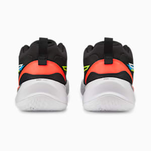 Playmaker Pro Unisex Basketball Shoes, Jet Black-Lime Squeeze