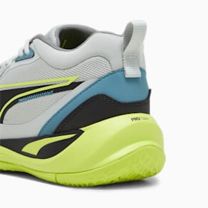 Playmaker Pro Unisex Basketball Shoes, Bold Blue-Pro Green-Ash Gray-Cast Iron-PUMA Black, extralarge-IND