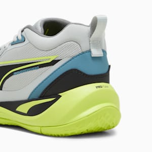 Playmaker Pro Basketball Shoes, Bold Blue-Pro Green-Ash Gray-Cast Iron-PUMA Black, extralarge