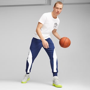 Tenis de Basquetbol Playmaker Pro, Bold Blue-Pro Green-Ash Gray-Cast Iron-PUMA Black, extralarge