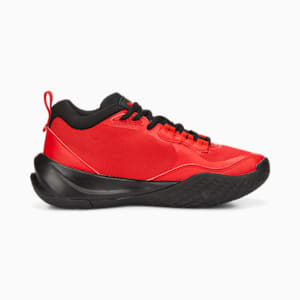 Playmaker Pro Youth Basketball Shoes, High Risk Red-Jet Black
