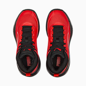 Playmaker Pro Youth Basketball Shoes, High Risk Red-Jet Black