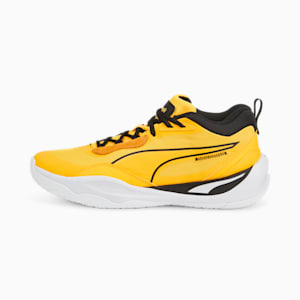 Playmaker Pro Dylan Unisex Basketball Shoes, Sun Stream-Jet Black