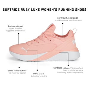 SOFTRIDE Ruby Luxe Women's Running Shoes, Rose Dust-PUMA White, extralarge-IND