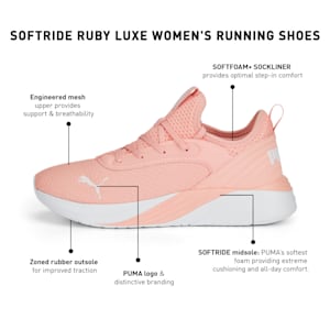 Softride Ruby Luxe Women's Running Shoes, Rose Dust-PUMA White