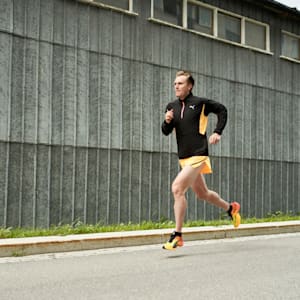 メンズ FAST-R ニトロ エリート ファイアーグロー ランニングシューズ, Sun Stream-Sunset Glow-Puma Black, extralarge-JPN
