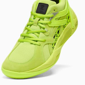 PUMA x MCM TRC Blaze Court Sneakers, Acid Lime-Puma Black, extralarge-GBR