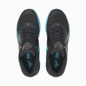 MB.02 Phenom Basketball Shoes, Puma Black-Blue Atoll