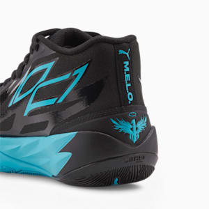 Souliers de basketball MB.02 Phenom, grands enfants, Noir Puma-bleu atoll