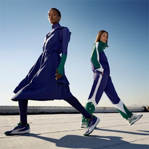 Tenis de basquetbol para mujer PUMA x JUNE AMBROSE Rise NITRO, Patriot Blue-Verdant Green