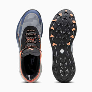 Tenis para carreras de montaña para hombre Voyage NITRO 3, Inky Blue-PUMA Black-Neon Sun, extralarge