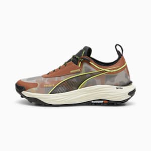 Tenis para carreras de montaña para hombre Voyage NITRO 3, Brown Mushroom-PUMA Black, extralarge