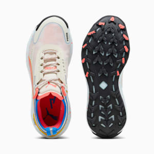 Tenis de correr Voyage NITRO 3 para mujer, Alpine Snow-Ultra Blue-Yellow Burst, extralarge
