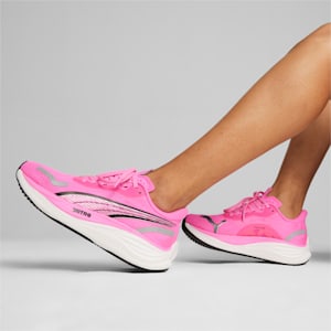 ウィメンズ ヴェロシティ ニトロ 3 ランニングシューズ, Poison Pink-PUMA Black-PUMA Silver, extralarge-JPN