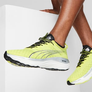 Tenis para correr para hombre ForeverRun NITRO, Yellow Burst-PUMA Black-PUMA Silver, extralarge