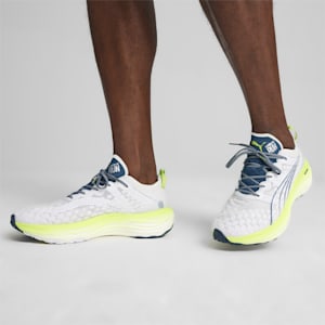 Tenis para correr para hombre ForeverRun NITRO, PUMA White-Ocean Tropic-Lime Pow, extralarge