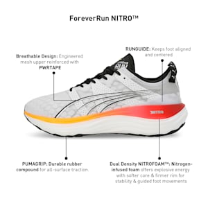 ForeverRun NITRO™ Men's Running Shoes, PUMA White-Sun Stream-Sunset Glow, extralarge-IND