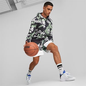Court Rider Chaos Unisex Basketball Shoes, PUMA White-Fizzy Lime