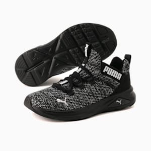 キッズ エンゾ2 アンケージドクッキークリーム AC スニーカー 17-21cm, Puma Black-Puma White