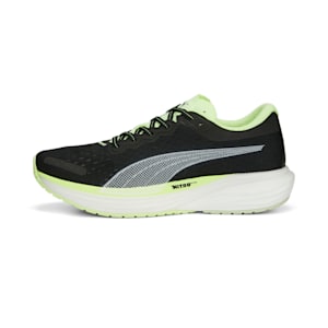 Deviate NITRO™ 2 Run 75th Anniversary Edition Men's Running Shoes, PUMA Black-Fast Yellow-Light Mint, extralarge-IND