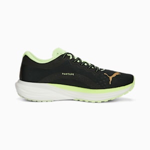 Deviate Nitro 2 Run 75th Anniversary Edition Men's Running Shoes, PUMA Black-Fast Yellow-Light Mint