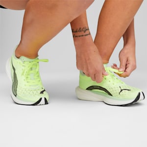 Tenis para correr Deviate NITRO 2 Run 75 para mujer, Fast Yellow-Light Mint, extralarge