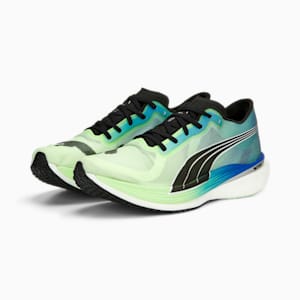 Deviate NITRO Elite 2 Running Shoes Men, Fizzy Lime-Royal Sapphire-PUMA Black