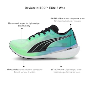 Deviate NITRO™ Elite 2 Women's Running Shoes, Fizzy Lime-Royal Sapphire-PUMA Black, extralarge-IND