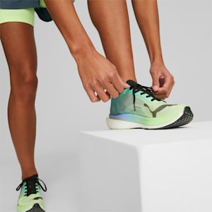 Deviate NITRO Elite 2 Women's Running Shoes, Fizzy Lime-Royal Sapphire-PUMA Black