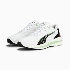 Electrify NITRO 2 75th Anniversary Women's Running Shoes, PUMA White-PUMA Black-Light Mint