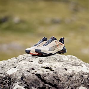 メンズ ランニング エクスプロア ニトロ ハイキングシューズ, Granola-PUMA Black-Chili Powder