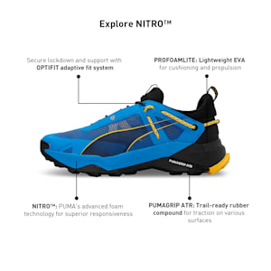 Explore NITRO™ Men's Hiking Shoes, Ultra Blue-Yellow Sizzle, extralarge-IND