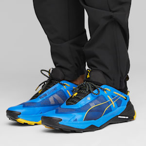 Explore Nitro Men's Hiking Shoes, Ultra Blue-Yellow Sizzle, extralarge-IND