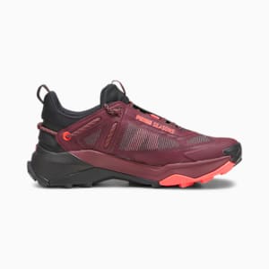 ウィメンズ シーズンズ エクスプロア ニトロ ランニングシューズ, Dark Jasper-PUMA Black-Fire Orchid, extralarge-JPN