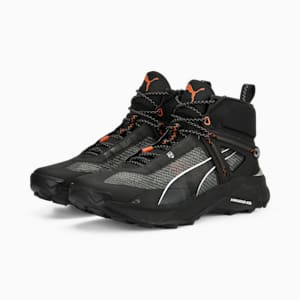 Explore NITRO Mid Hiking Shoes Men, PUMA Black-PUMA Silver-Chili Powder