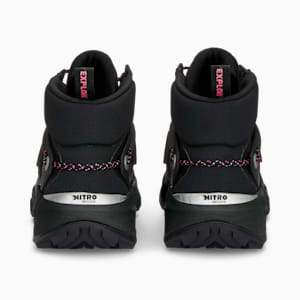 Explore NITRO Mid Women's Hiking Shoes, PUMA Black-PUMA Silver-Ravish