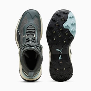 Tenis de senderismo para mujer Explore NITRO, Mineral Gray-Turquoise Surf-Sugared Almond, extralarge