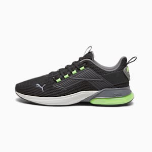 Cell Rapid Running Shoes, PUMA Black-Cool Dark Gray-Pro Green, extralarge