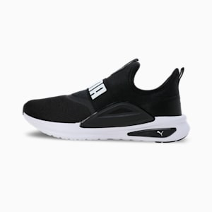 SOFTRIDE Enzo Evo Slip-On Unisex Running Shoes, PUMA Black-PUMA White, extralarge-IND