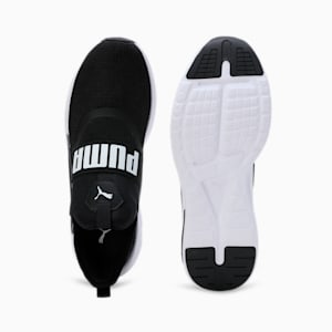 SOFTRIDE Enzo Evo Slip-On Unisex Running Shoes, PUMA Black-PUMA White, extralarge-IND