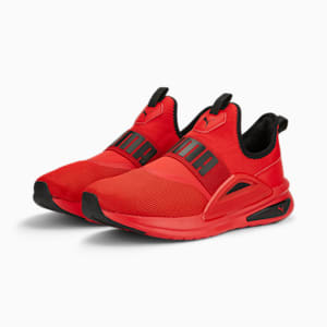 ユニセックス ランニング ソフトライド エンゾ EVO スリッポン スニーカー, For All Time Red-PUMA Black