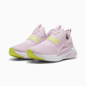 ユニセックス ソフトライド エンゾ エヴォ スリッポン ランニングシューズ, Grape Mist-Electric Lime-PUMA White, extralarge-JPN