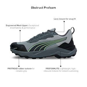Obstruct Profoam Running Shoes, Cool Dark Gray-PUMA Black, extralarge-IND