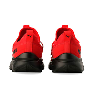 キッズ ソフトライド ONE4ALL スリッポン スニーカー 17-21cm, High Risk Red-Puma Black