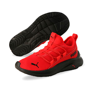 キッズ ソフトライド ONE4ALL スリッポン スニーカー 17-21cm, High Risk Red-Puma Black